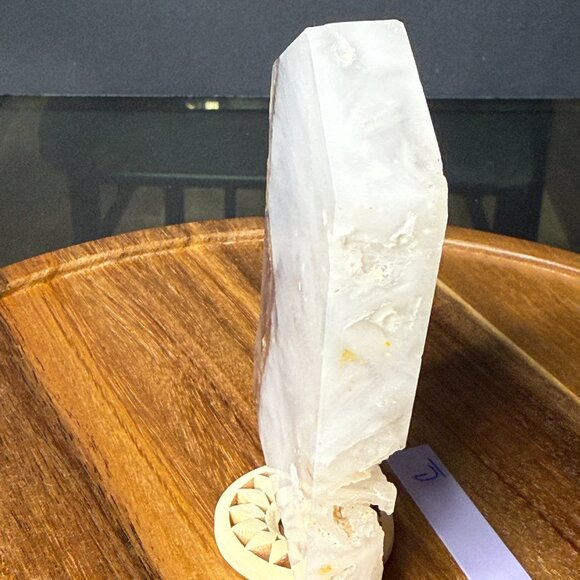 Fluorite Slab Pyrite Inclusions Feathered Display Stone Slice Natural Raw - C - Picture 14 of 16